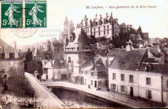 Cartes postales anciennes > CARTES POSTALES > carte postale ancienne > cartes-postales-ancienne.com Centre val de loire  Indre et loire Loches