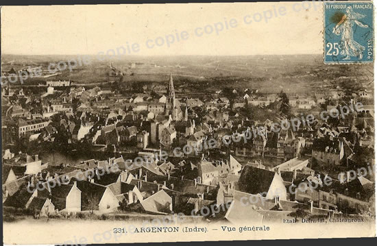 Cartes postales anciennes > CARTES POSTALES > carte postale ancienne > cartes-postales-ancienne.com Centre val de loire  Indre Argenton Sur Creuse