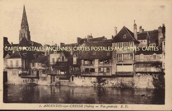 Cartes postales anciennes > CARTES POSTALES > carte postale ancienne > cartes-postales-ancienne.com Centre val de loire  Indre Argenton Sur Creuse