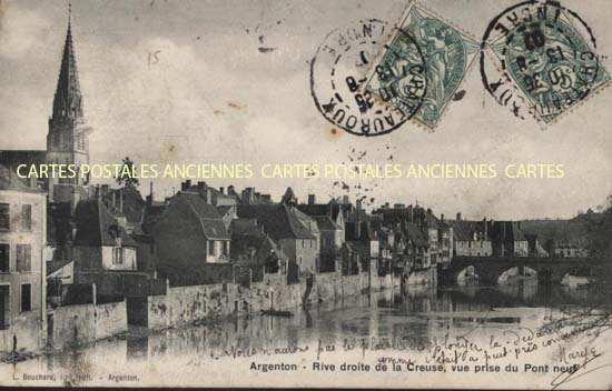 Cartes postales anciennes > CARTES POSTALES > carte postale ancienne > cartes-postales-ancienne.com Centre val de loire  Indre Argenton Sur Creuse