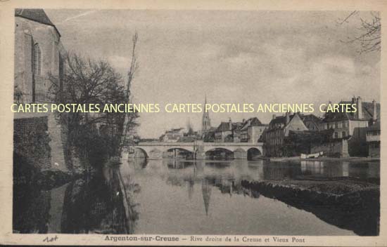 Cartes postales anciennes > CARTES POSTALES > carte postale ancienne > cartes-postales-ancienne.com Centre val de loire  Indre Argenton Sur Creuse