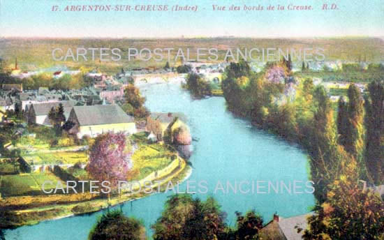 Cartes postales anciennes > CARTES POSTALES > carte postale ancienne > cartes-postales-ancienne.com Centre val de loire  Indre Argenton Sur Creuse