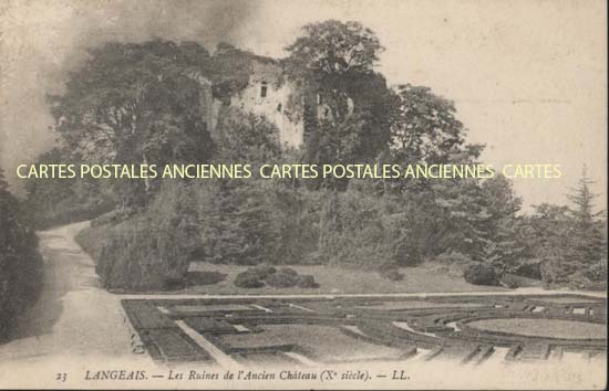 Cartes postales anciennes > CARTES POSTALES > carte postale ancienne > cartes-postales-ancienne.com Centre val de loire  Indre et loire Langeais