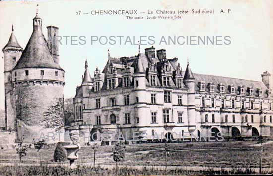 Cartes postales anciennes > CARTES POSTALES > carte postale ancienne > cartes-postales-ancienne.com Centre val de loire  Indre et loire Chenonceaux