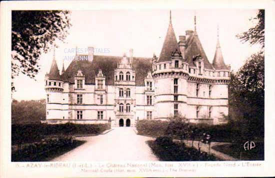 Cartes postales anciennes > CARTES POSTALES > carte postale ancienne > cartes-postales-ancienne.com Indre et loire  Azay Le Rideau