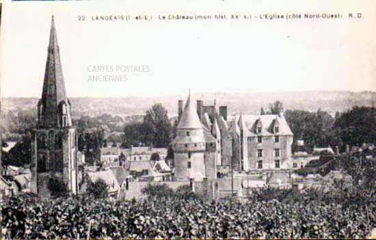 Cartes postales anciennes > CARTES POSTALES > carte postale ancienne > cartes-postales-ancienne.com Indre et loire  Langeais