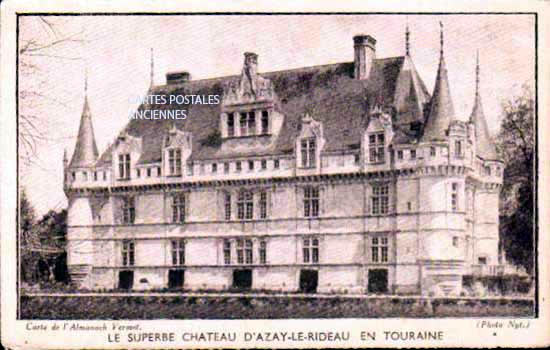 Cartes postales anciennes > CARTES POSTALES > carte postale ancienne > cartes-postales-ancienne.com Indre et loire  Azay Le Rideau