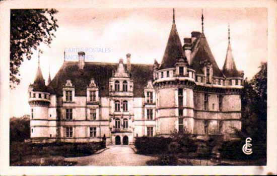 Cartes postales anciennes > CARTES POSTALES > carte postale ancienne > cartes-postales-ancienne.com Indre et loire  Azay Le Rideau