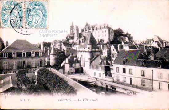 Cartes postales anciennes > CARTES POSTALES > carte postale ancienne > cartes-postales-ancienne.com Centre val de loire  Indre et loire Loches