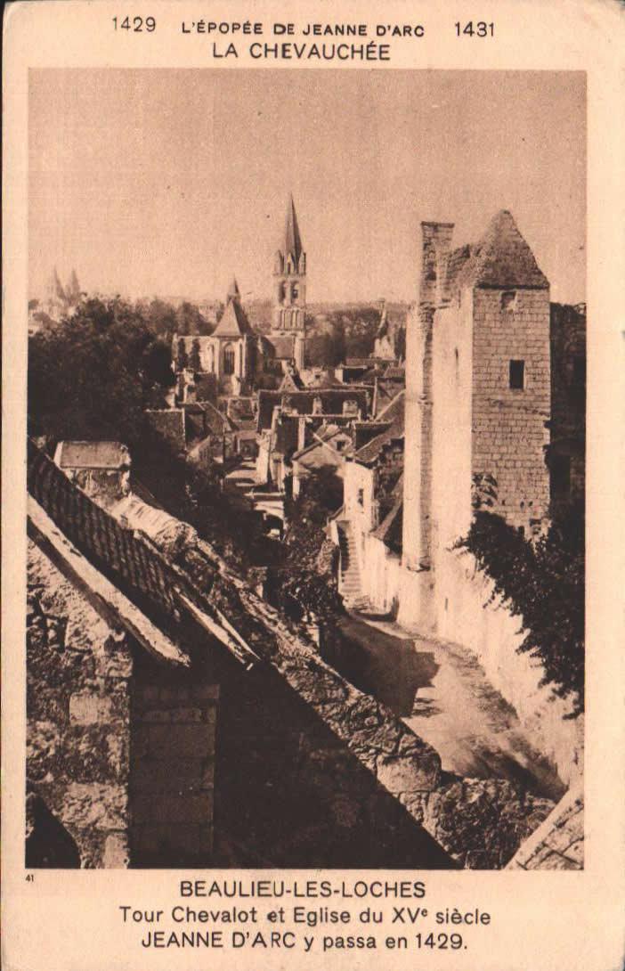 Cartes postales anciennes > CARTES POSTALES > carte postale ancienne > cartes-postales-ancienne.com Centre val de loire  Indre et loire Beaulieu Les Loches