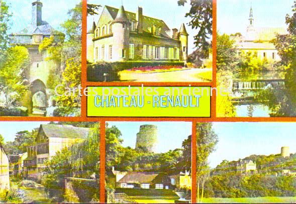 Cartes postales anciennes > CARTES POSTALES > carte postale ancienne > cartes-postales-ancienne.com Centre val de loire  Indre et loire Chateau Renault