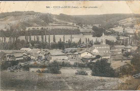 Cartes postales anciennes > CARTES POSTALES > carte postale ancienne > cartes-postales-ancienne.com Auvergne rhone alpes Isere Cour Et Buis