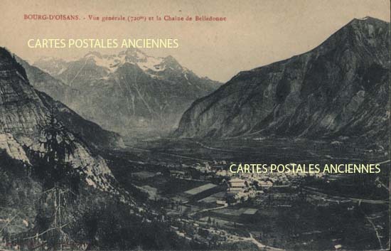 Cartes postales anciennes > CARTES POSTALES > carte postale ancienne > cartes-postales-ancienne.com Auvergne rhone alpes Isere Le Bourg d'Oisans