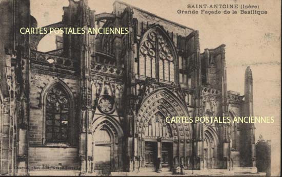 Cartes postales anciennes > CARTES POSTALES > carte postale ancienne > cartes-postales-ancienne.com Auvergne rhone alpes Isere Saint-Antoine-l'Abbaye