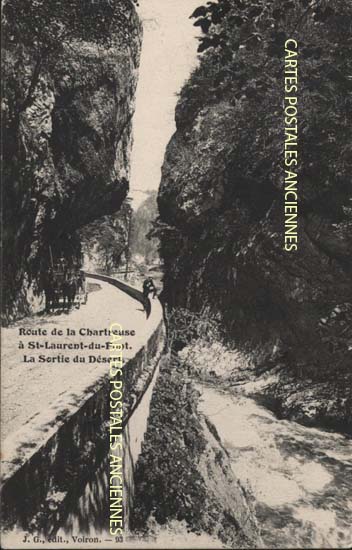 Cartes postales anciennes > CARTES POSTALES > carte postale ancienne > cartes-postales-ancienne.com Auvergne rhone alpes Isere Saint Pierre De Chartreuse