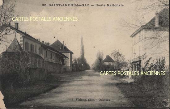 Cartes postales anciennes > CARTES POSTALES > carte postale ancienne > cartes-postales-ancienne.com Auvergne rhone alpes Isere Saint Andre Le Gaz