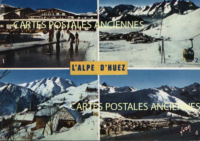 Cartes postales anciennes > CARTES POSTALES > carte postale ancienne > cartes-postales-ancienne.com Auvergne rhone alpes Isere Huez
