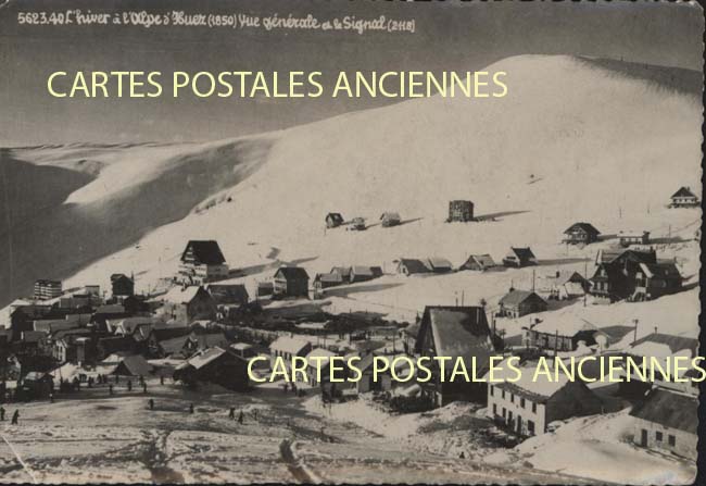 Cartes postales anciennes > CARTES POSTALES > carte postale ancienne > cartes-postales-ancienne.com Auvergne rhone alpes Isere Huez