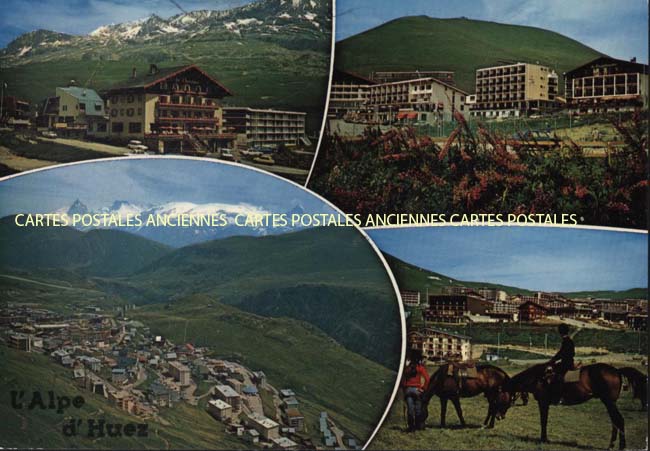 Cartes postales anciennes > CARTES POSTALES > carte postale ancienne > cartes-postales-ancienne.com Auvergne rhone alpes Isere Huez