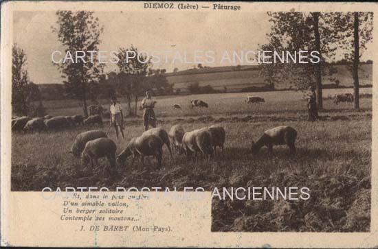 Cartes postales anciennes > CARTES POSTALES > carte postale ancienne > cartes-postales-ancienne.com Auvergne rhone alpes Isere Diemoz