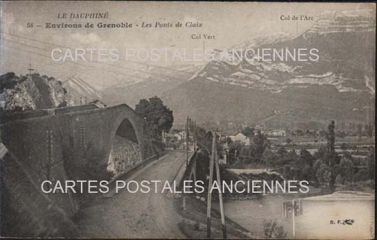 Cartes postales anciennes > CARTES POSTALES > carte postale ancienne > cartes-postales-ancienne.com Auvergne rhone alpes Isere Le Pont De Claix