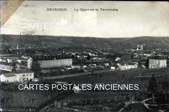 Cartes postales anciennes > CARTES POSTALES > carte postale ancienne > cartes-postales-ancienne.com Auvergne rhone alpes Isere Bourgoin Jallieu