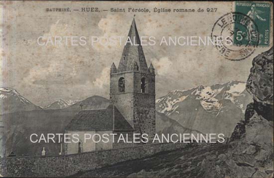 Cartes postales anciennes > CARTES POSTALES > carte postale ancienne > cartes-postales-ancienne.com Auvergne rhone alpes Isere Huez