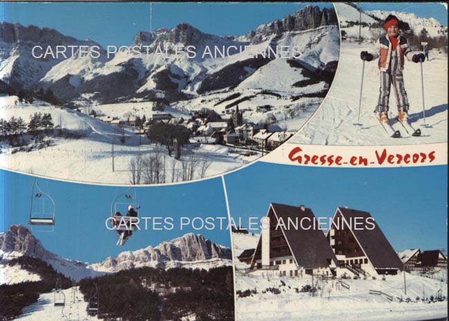 Cartes postales anciennes > CARTES POSTALES > carte postale ancienne > cartes-postales-ancienne.com Auvergne rhone alpes Isere Gresse