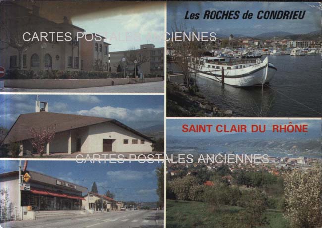 Cartes postales anciennes > CARTES POSTALES > carte postale ancienne > cartes-postales-ancienne.com Auvergne rhone alpes Isere Saint Clair Du Rhone