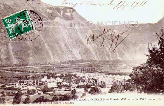 Cartes postales anciennes > CARTES POSTALES > carte postale ancienne > cartes-postales-ancienne.com Auvergne rhone alpes Isere Le Bourg d'Oisans