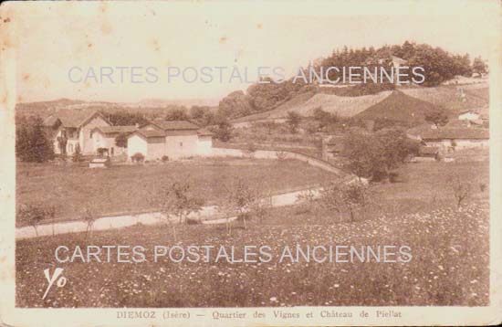 Cartes postales anciennes > CARTES POSTALES > carte postale ancienne > cartes-postales-ancienne.com Auvergne rhone alpes Isere Diemoz