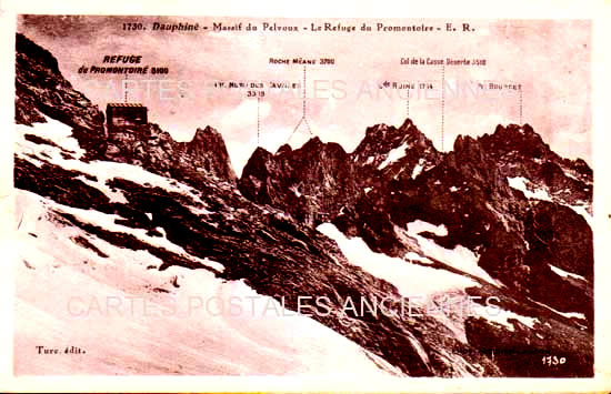 Cartes postales anciennes > CARTES POSTALES > carte postale ancienne > cartes-postales-ancienne.com Provence alpes cote d'azur Hautes alpes Pelvoux