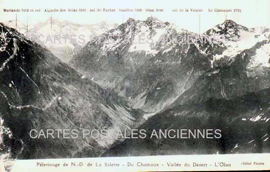 Cartes postales anciennes > CARTES POSTALES > carte postale ancienne > cartes-postales-ancienne.com Auvergne rhone alpes Isere La Salette Fallavaux