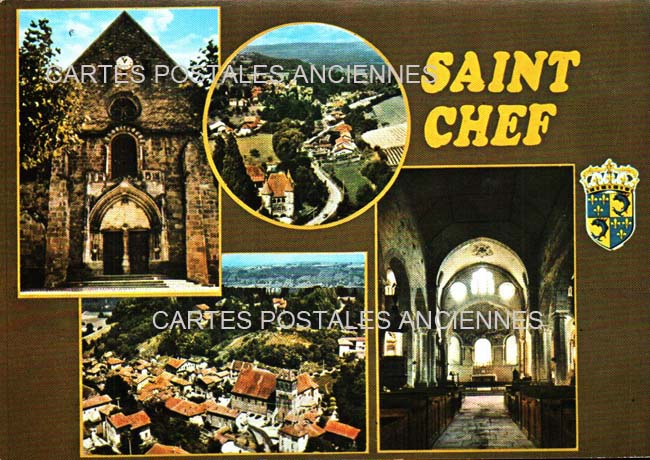 Cartes postales anciennes > CARTES POSTALES > carte postale ancienne > cartes-postales-ancienne.com Auvergne rhone alpes Isere Saint Chef