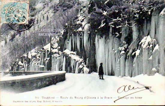Cartes postales anciennes > CARTES POSTALES > carte postale ancienne > cartes-postales-ancienne.com Auvergne rhone alpes Isere Le Bourg d'Oisans