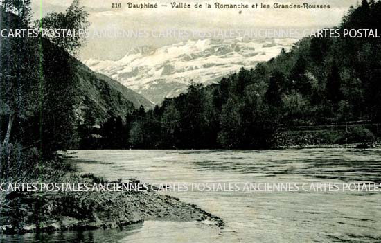 Cartes postales anciennes > CARTES POSTALES > carte postale ancienne > cartes-postales-ancienne.com Auvergne rhone alpes Isere Le Bourg d'Oisans