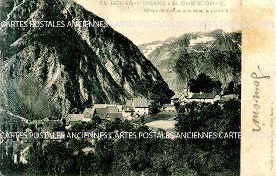 Cartes postales anciennes > CARTES POSTALES > carte postale ancienne > cartes-postales-ancienne.com Auvergne rhone alpes Isere Le Bourg d'Oisans