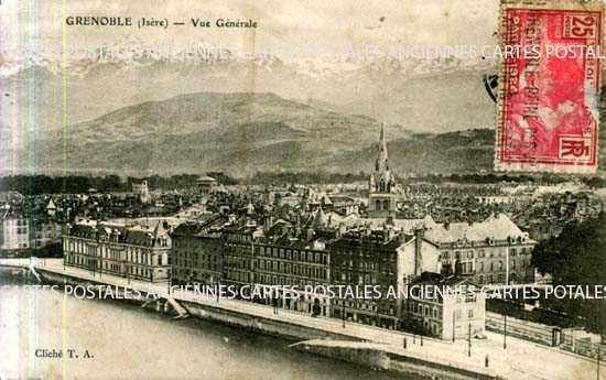 Cartes postales anciennes > CARTES POSTALES > carte postale ancienne > cartes-postales-ancienne.com Auvergne rhone alpes Isere Grenoble
