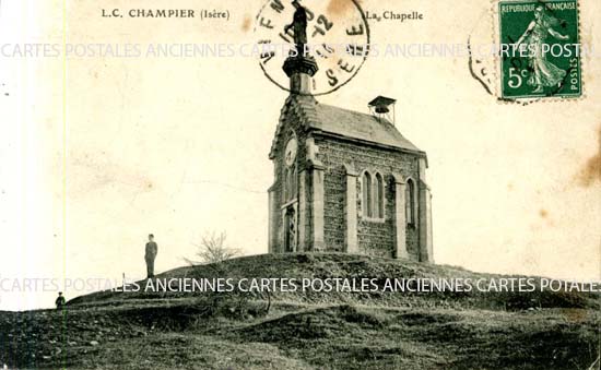 Cartes postales anciennes > CARTES POSTALES > carte postale ancienne > cartes-postales-ancienne.com Auvergne rhone alpes Isere Champier