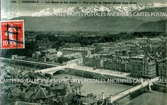 Cartes postales anciennes > CARTES POSTALES > carte postale ancienne > cartes-postales-ancienne.com Auvergne rhone alpes Isere Grenoble