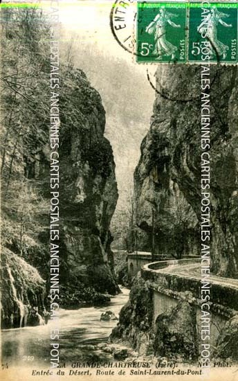 Cartes postales anciennes > CARTES POSTALES > carte postale ancienne > cartes-postales-ancienne.com Auvergne rhone alpes Isere Saint Pierre De Chartreuse