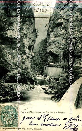 Cartes postales anciennes > CARTES POSTALES > carte postale ancienne > cartes-postales-ancienne.com Auvergne rhone alpes Isere Saint Pierre De Chartreuse