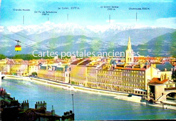 Cartes postales anciennes > CARTES POSTALES > carte postale ancienne > cartes-postales-ancienne.com Auvergne rhone alpes Isere Grenoble