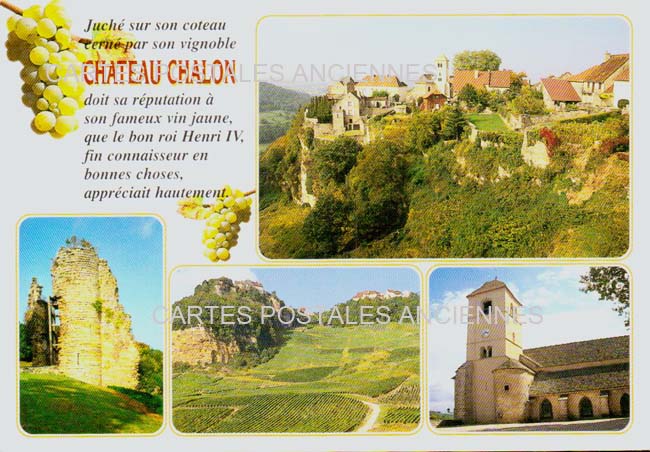 Cartes postales anciennes > CARTES POSTALES > carte postale ancienne > cartes-postales-ancienne.com Bourgogne franche comte Jura Chateau Chalon