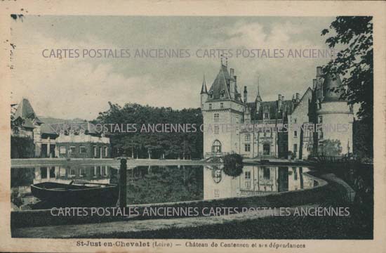 Cartes postales anciennes > CARTES POSTALES > carte postale ancienne > cartes-postales-ancienne.com Auvergne rhone alpes Loire Saint Just En Chevalet