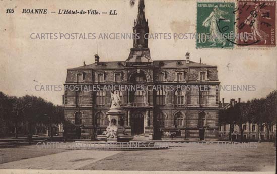 Cartes postales anciennes > CARTES POSTALES > carte postale ancienne > cartes-postales-ancienne.com Auvergne rhone alpes Loire Roanne