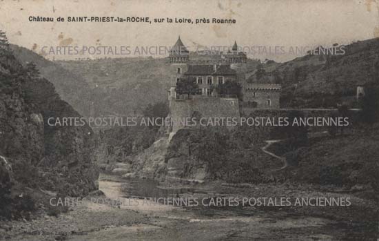 Cartes postales anciennes > CARTES POSTALES > carte postale ancienne > cartes-postales-ancienne.com Loire 42 Saint Priest La Roche
