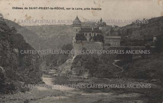 Cartes postales anciennes > CARTES POSTALES > carte postale ancienne > cartes-postales-ancienne.com Auvergne rhone alpes Loire Saint Priest La Roche