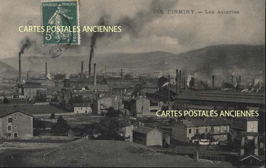 Cartes postales anciennes > CARTES POSTALES > carte postale ancienne > cartes-postales-ancienne.com Auvergne rhone alpes Loire Firminy