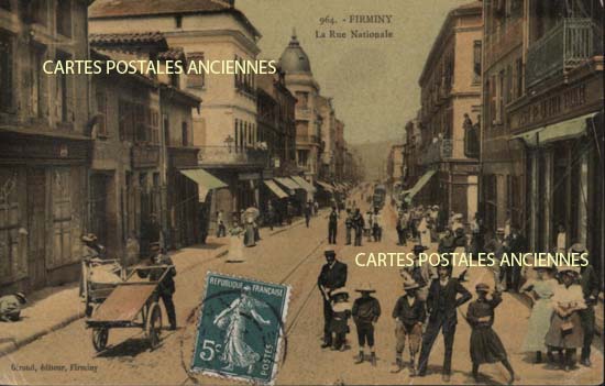 Cartes postales anciennes > CARTES POSTALES > carte postale ancienne > cartes-postales-ancienne.com Auvergne rhone alpes Loire Firminy